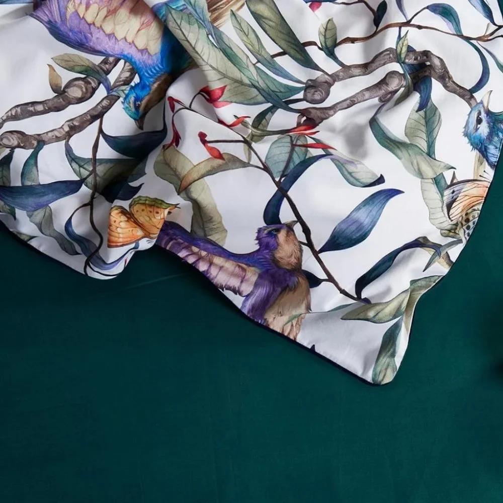 Boho Bliss: Paisley Floral Duvet Cover Set with Pillowcases